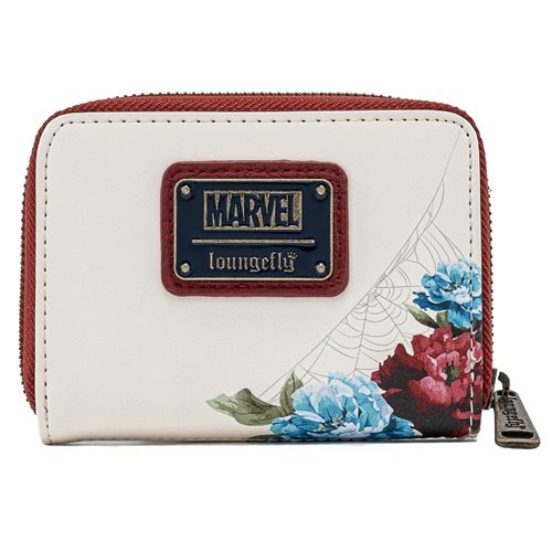 Spider-Man Floral Zip-Around Wallet