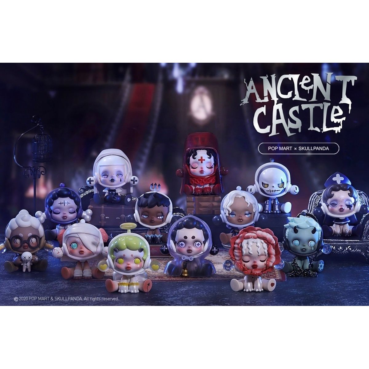 POP MART SKULLPANDA Ancient Castle Blind Box Figures, Random Design Mystery  Toys for Modern Home Halloween Decorations Indoor, Collectible Toy Set for