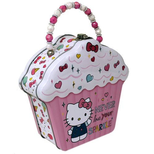 Hello Kitty Cupcake Purse Tin Lunch Box