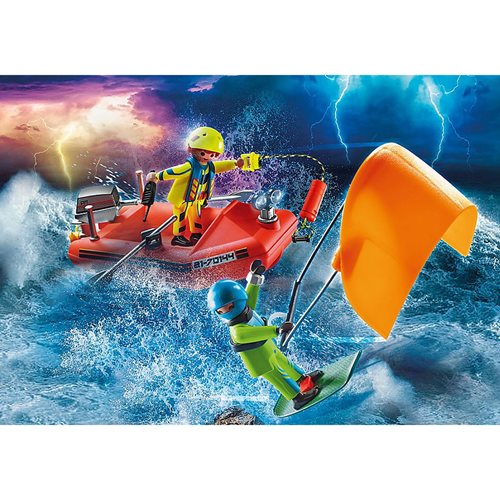 Playmobil 70144 Kitesurfer Rescue with Speedboat