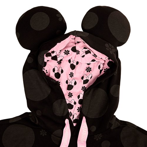 Minnie Mouse Rocks The Dots Florals Hooded Sweatshirt