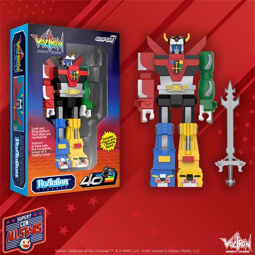 Voltron Vintage Package 3 3/4-Inch ReAction Figure - SDCC Exclusive