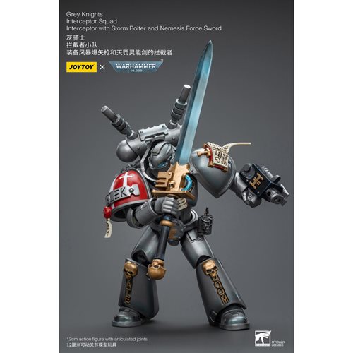 Joy Toy Warhammer 40,000 Grey Knights Interceptor with Storm Bolter and Nemesis Force Sword 1:18 Sca