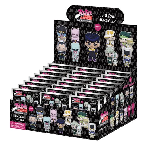 JoJo's Bizarre Adventure: Diamond is Unbreakable Series 1 3D Foam Bag Clip Display Case of 24