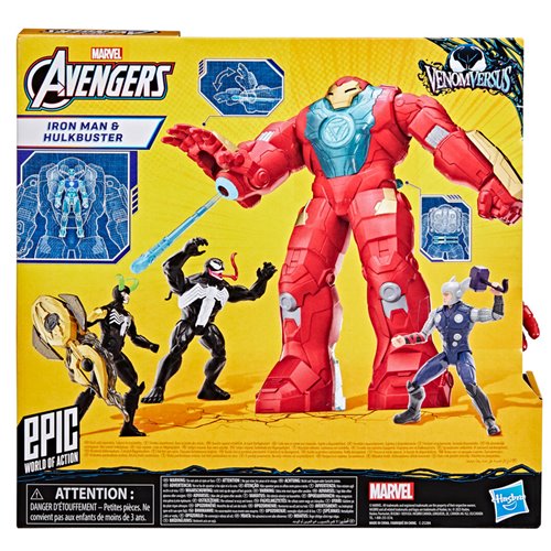 Avengers VenomVersus Epic World of Action Iron Man & Hulkbuster Armor Figure Set