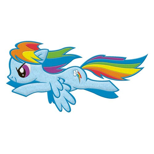 My Little Pony Rainbow Dash Flying Patch - Entertainment Earth