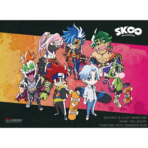 SK8 the Infinity Group Pink and Orange 33-Inch Wall Scroll