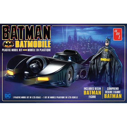 Batman 1989 Movie Batmobile with Batman Figure Model Kit