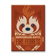 The Legend of Korra Fire Ferrets Flat Magnet