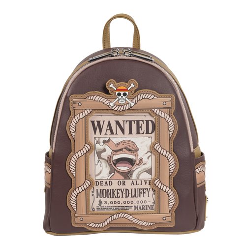 One Piece Wanted Dead or Alive Monkey D. Luffy Mini-Backpack - Entertainment Earth Exclusive
