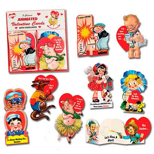 Animated Valentine Cards Set - Entertainment Earth
