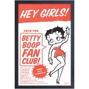 Betty Boop Fan Club Framed Art Print