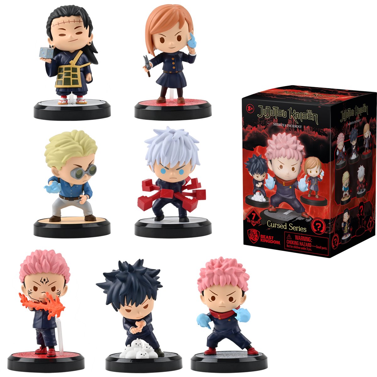 Jujutsu Kaisen Hero Box Cursed Series Blind-Box Mini-Figure Case of 6
