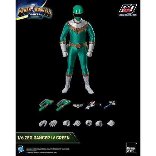 Power Rangers Zeo Green Zeo Ranger IV FigZero 1:6 Scale Action Figure