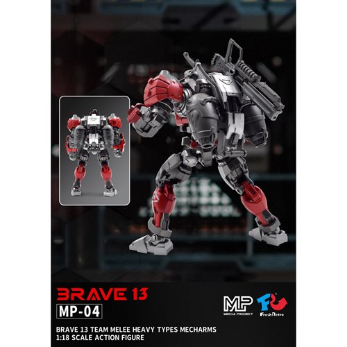 Mecha Project Brave 13 Team Melee Heavy Types Mecharms 1:18 Scale Action Figure