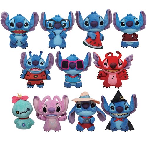 Lilo & Stitch Stitch Plush Bag Clip Display Case of 24
