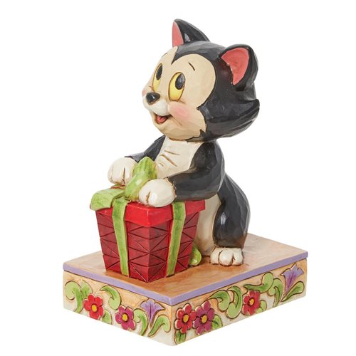 Disney Traditions Pinocchio Figaro with Present Statue