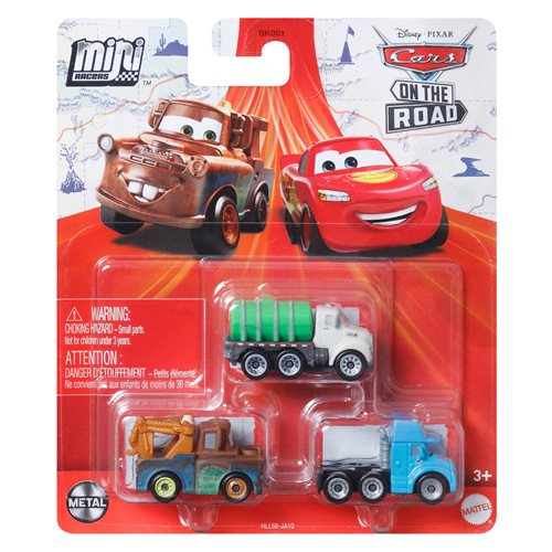 Disney Pixar Cars Mini Racers 3-Pack 2023 Mix 4 Case of 6