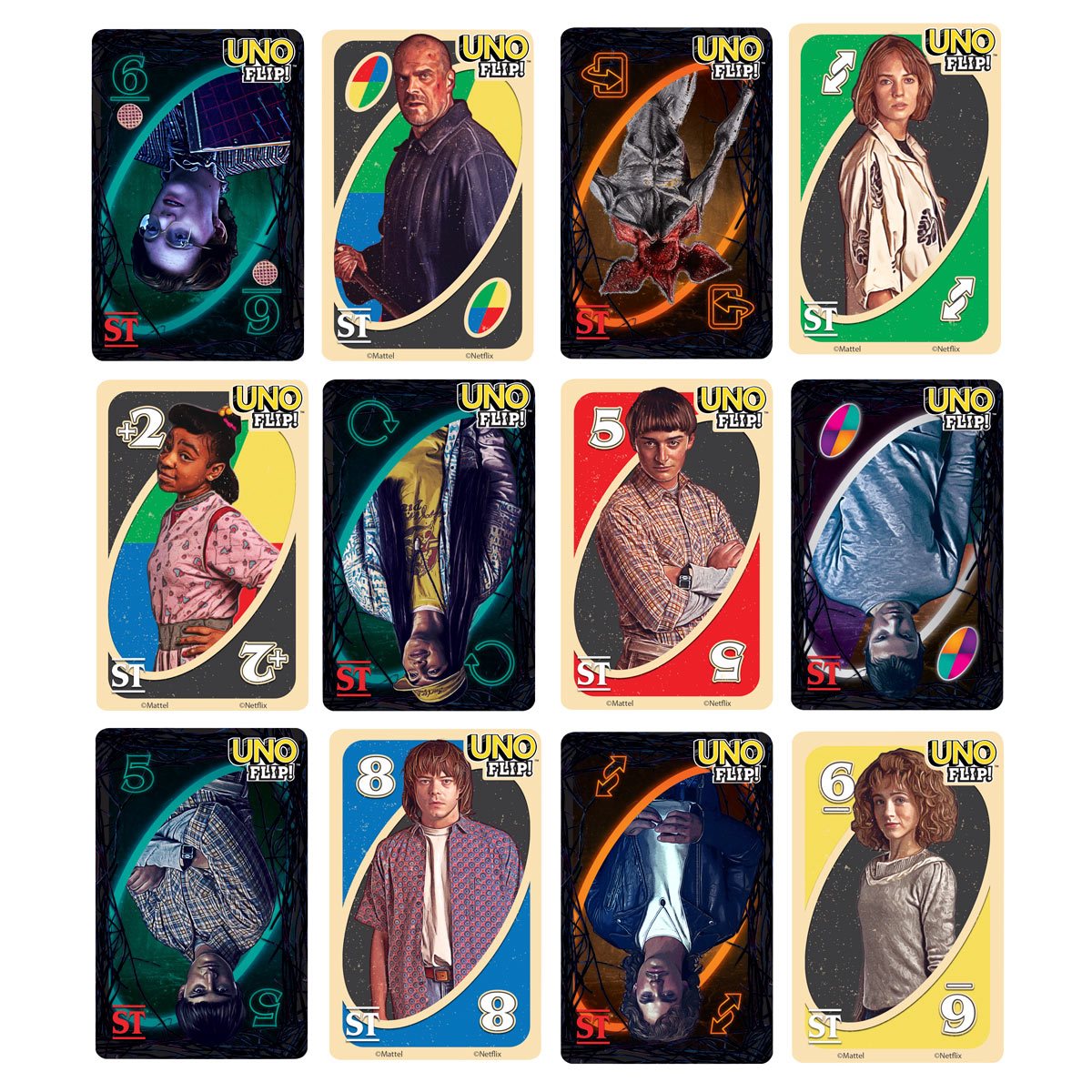Stranger Things Uno Flip Card Game - Entertainment Earth, uno flip 