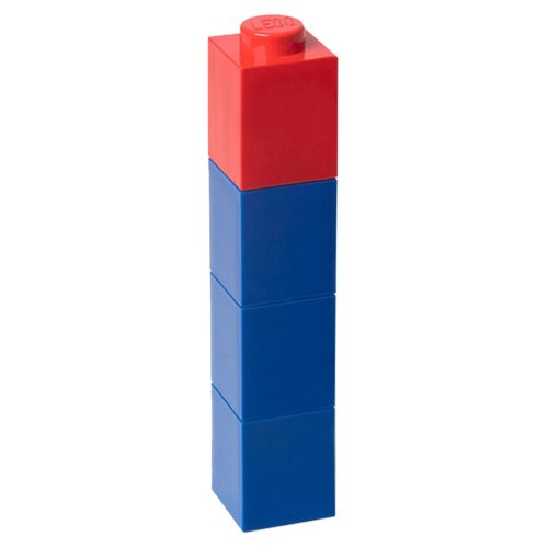 Fantasierijk uitlaat frequentie LEGO Blue Drinking Bottle with Red Lid - Entertainment Earth