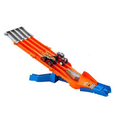 Hot Wheels Monster Trucks Racedown Destruction Playset
