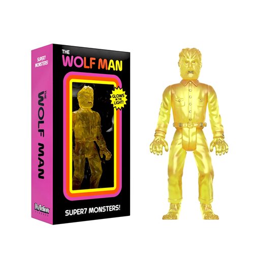 Universal Monsters The Wolf Man Luminators 3 3/4-Inch ReAction Figure