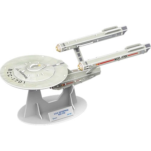 Star Trek USS Enterprise NCC-1701 Qraftworks PuzzleFleet, Not Mint