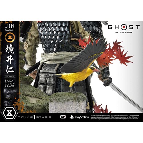 Ghost of Tsushima Jin Sakai The Ghost Sakai Clan Armor 1:4 Scale Ultimate Premium Masterline Statue