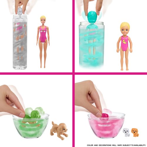 Barbie Color Reveal Slumber Party Fun Dolls and Accessories Set