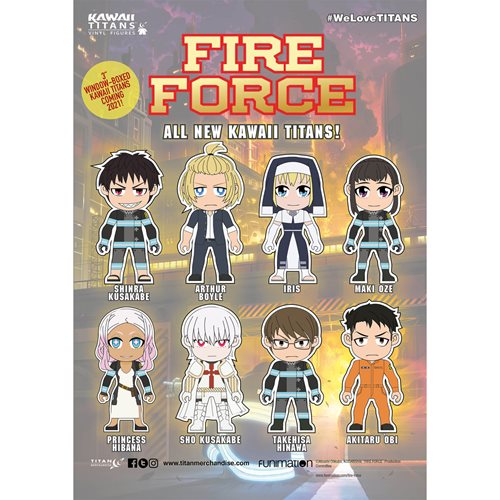 Fire Force 3-Inch Titan Mini-Figure Display Case of 18