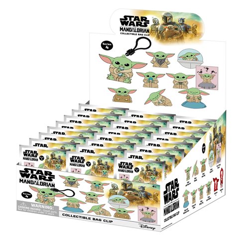 Star Wars Best of Grogu 3D Foam Bag Clip Display Case of 24