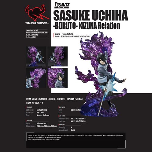 Boruto Naruto Next Generations Sasuke Uchiha Kizuna Relation FiguartsZERO Statue