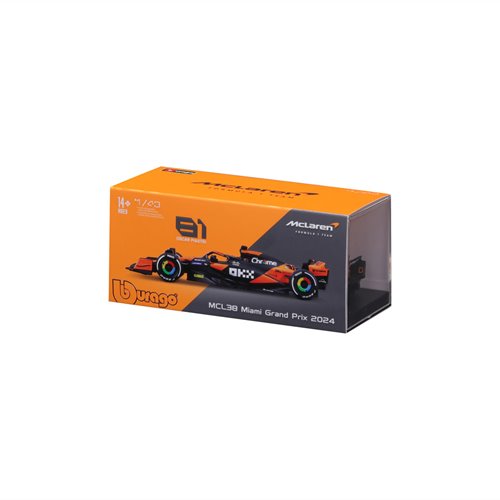 Formula 1 McLaren MCL38 Oscar Piastri #81 with Helmet (2024) Die-Cast Metal 1:43 Scale Vehicle
