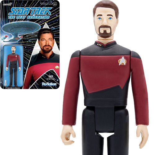 Star Trek: The Next Generation William T. Riker 3 3/4-Inch ReAction Figure