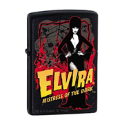 Elvira Mistress of the Dark Black Matte Zippo Lighter
