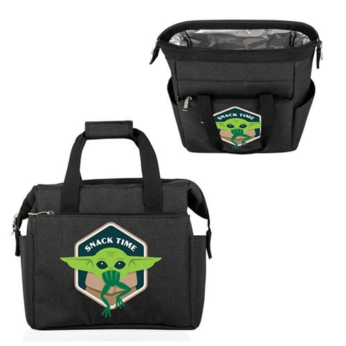 Star Wars The Mandalorian Grogu with Frog Black On-the-Go Lunch Cooler Bag