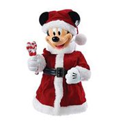 Santa Mickey Mouse with Bendable Arms 10-Inch Tabletop Piece Statue