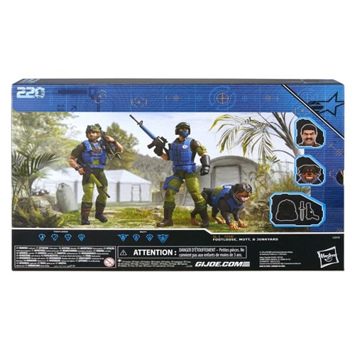 G.I. Joe Classified Series Mad Marauders Footloose, Mutt, & Junkyard 6-Inch Action Figures
