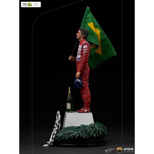 F1 GP Brazil 1991 Ayrton Senna Deluxe Art 1:10 Scale Statue