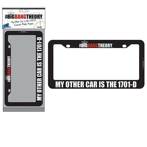 The Big Bang Theory / Star Trek My Other Car Is The 1701-D License Plate Frame