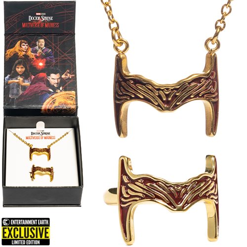 Doctor Strange in the Multiverse of Madness Scarlet Witch Tiara Ring and Necklace Set - Entertainment Earth Exclusive