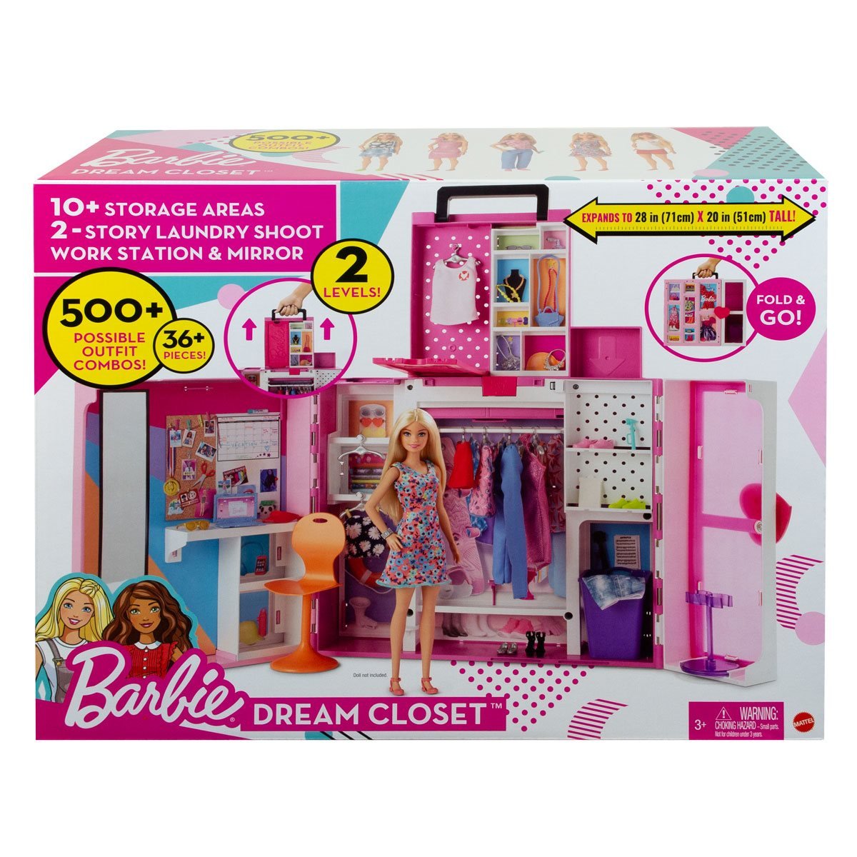 tømmerflåde Cruelty Glorious Barbie Dream Closet 2.0 Playset - Entertainment Earth