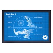 Star Wars Death Star II Blueprint Framed Art Print