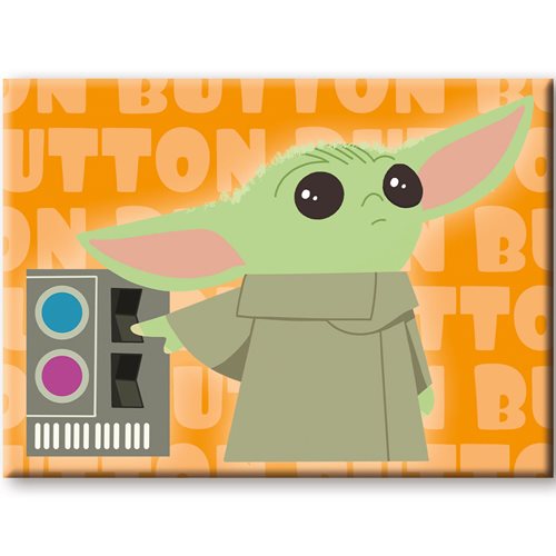 Star Wars: The Mandalorian The Child Button Flat Magnet