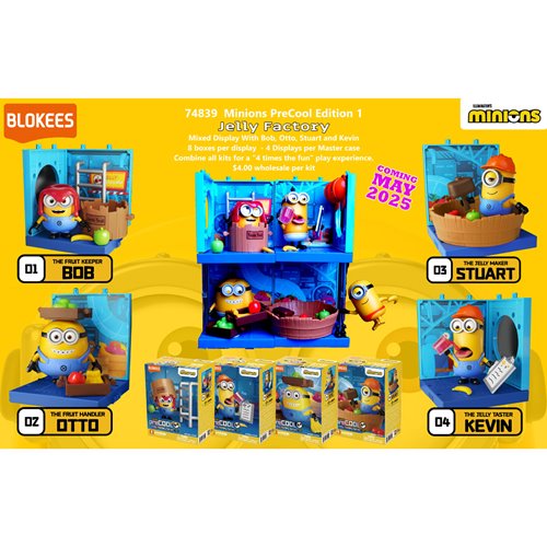 Minions Blokees Mini Model Kit Case of 8
