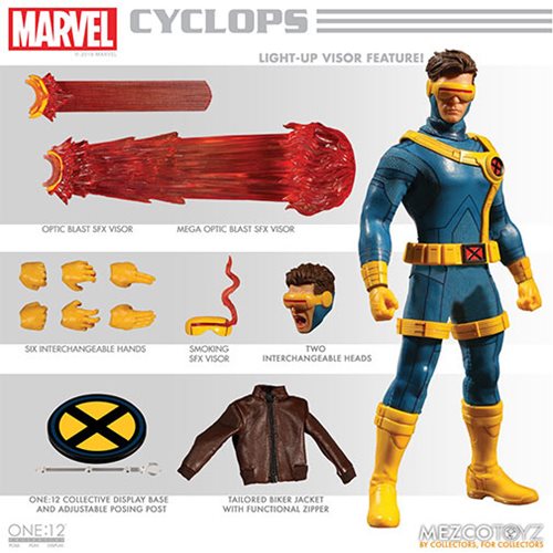 PX Exclusive Mezco One:12 Collectif Marvel X-Men Classic Cyclops Head #2 loose 