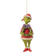 Dr. Seuss The Grinch Grinch Holding Wreath by Jim Shore Holiday Ornament