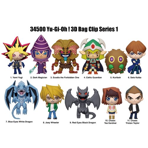 Yu-Gi-Oh 3D Foam Bag Clip Random 6-Pack