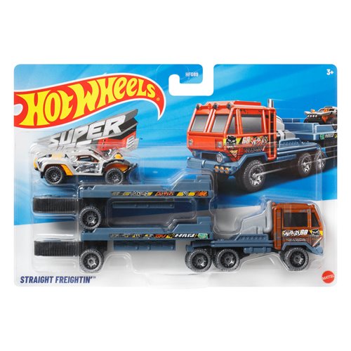 Hot Wheels Super Hauling Rig and Car 2025 Mix 4 Case of 4