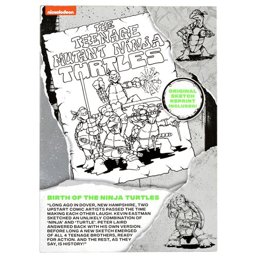 Teenage Mutant Ninja Turtles Donatello Black and White Original Sketch Action Figure - Previews Excl